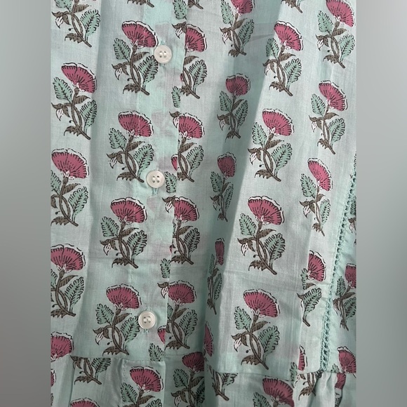 Women’s Floral Print Cotton Shirt Style Tunic , Printed Tunic, Kurti, Peplum top - Picture 5 of 5